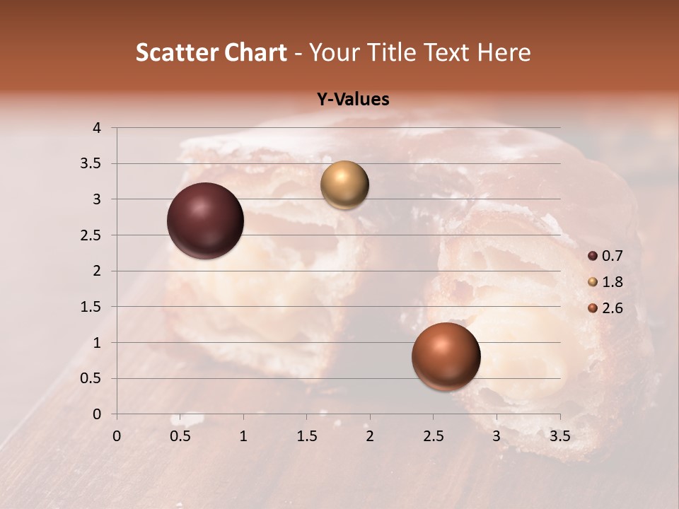 Doughnut Wooden Half PowerPoint Template
