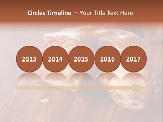 Doughnut Wooden Half PowerPoint Template
