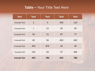 Doughnut Wooden Half PowerPoint Template