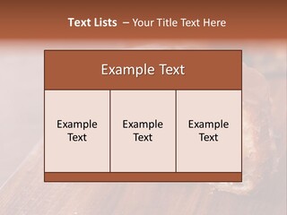 Doughnut Wooden Half PowerPoint Template