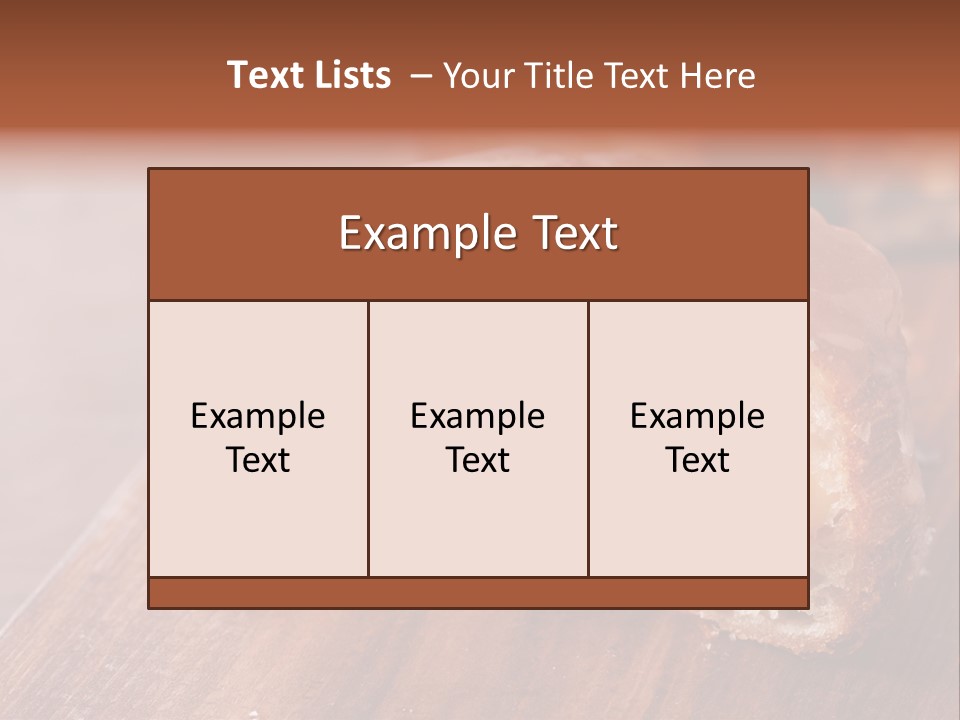 Doughnut Wooden Half PowerPoint Template