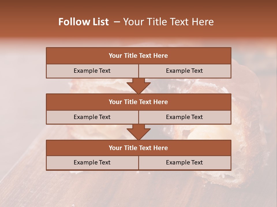 Doughnut Wooden Half PowerPoint Template