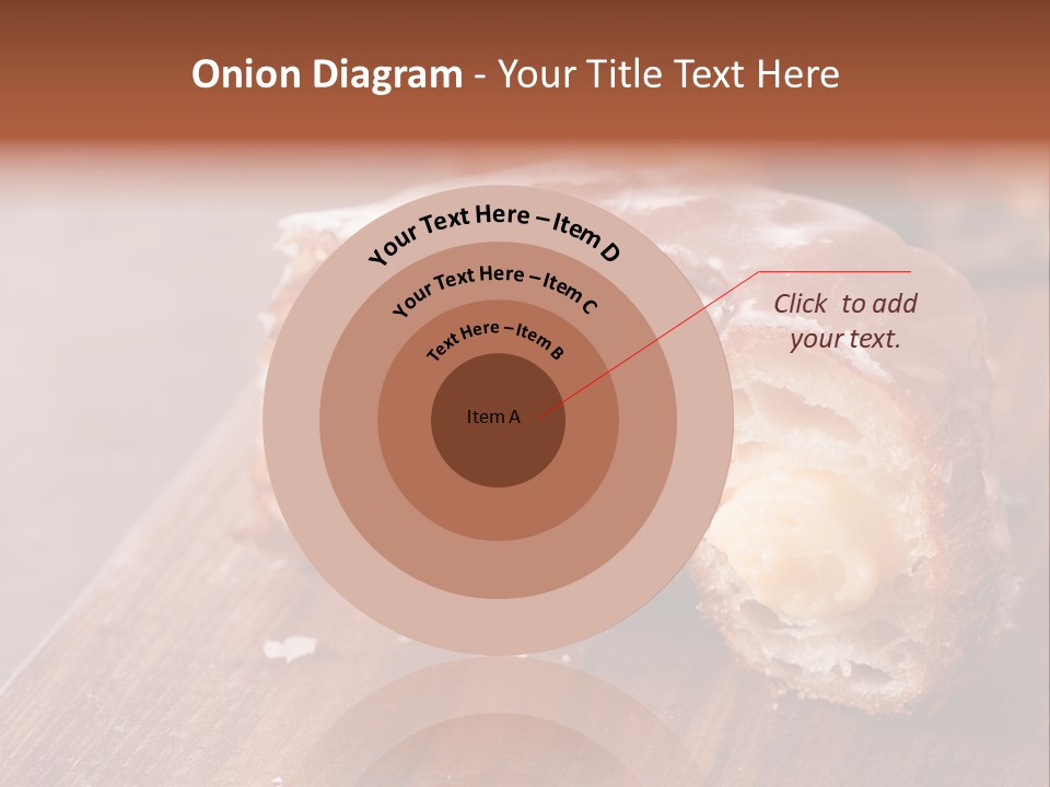 Doughnut Wooden Half PowerPoint Template