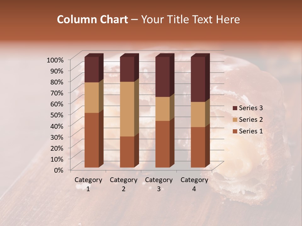 Doughnut Wooden Half PowerPoint Template