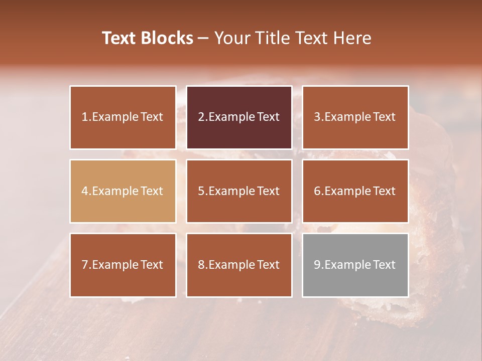 Doughnut Wooden Half PowerPoint Template