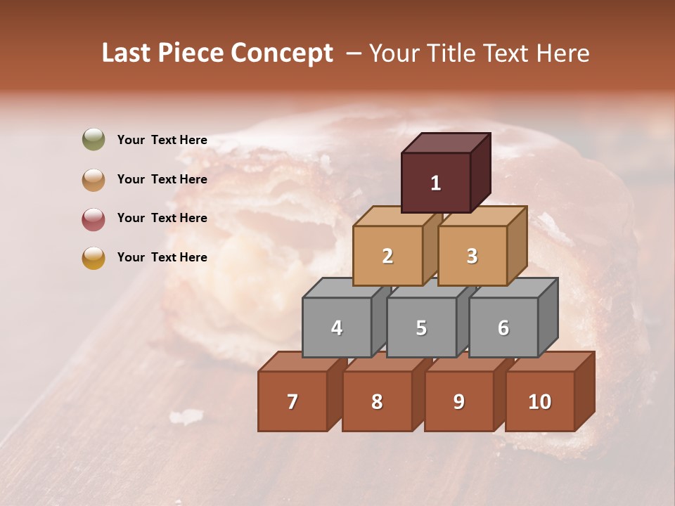 Doughnut Wooden Half PowerPoint Template