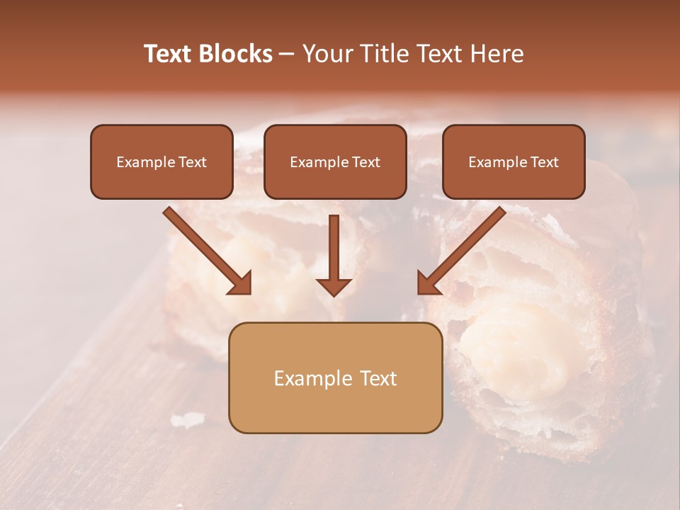 Doughnut Wooden Half PowerPoint Template
