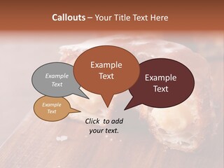 Doughnut Wooden Half PowerPoint Template