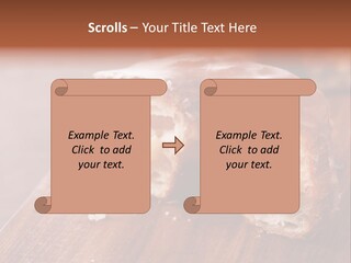 Doughnut Wooden Half PowerPoint Template