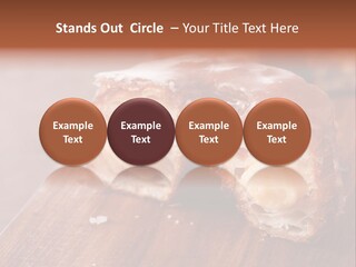Doughnut Wooden Half PowerPoint Template