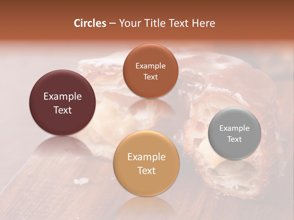 Doughnut Wooden Half PowerPoint Template