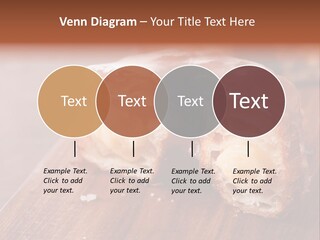 Doughnut Wooden Half PowerPoint Template