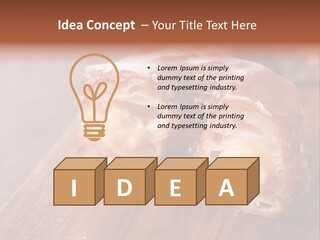 Doughnut Wooden Half PowerPoint Template