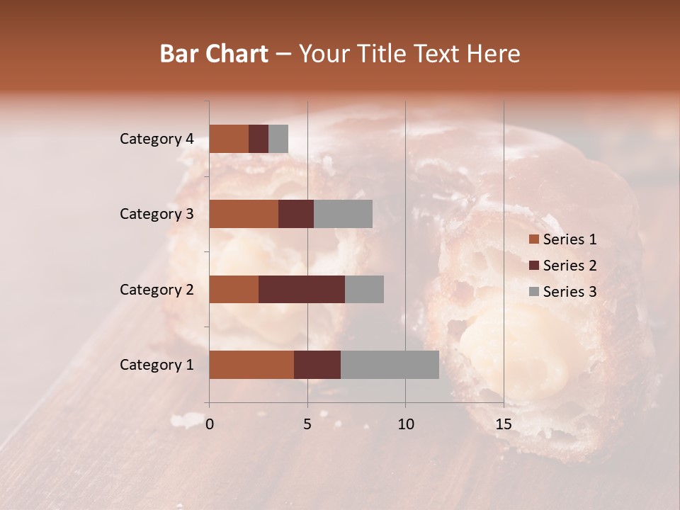 Doughnut Wooden Half PowerPoint Template