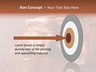 Doughnut Wooden Half PowerPoint Template