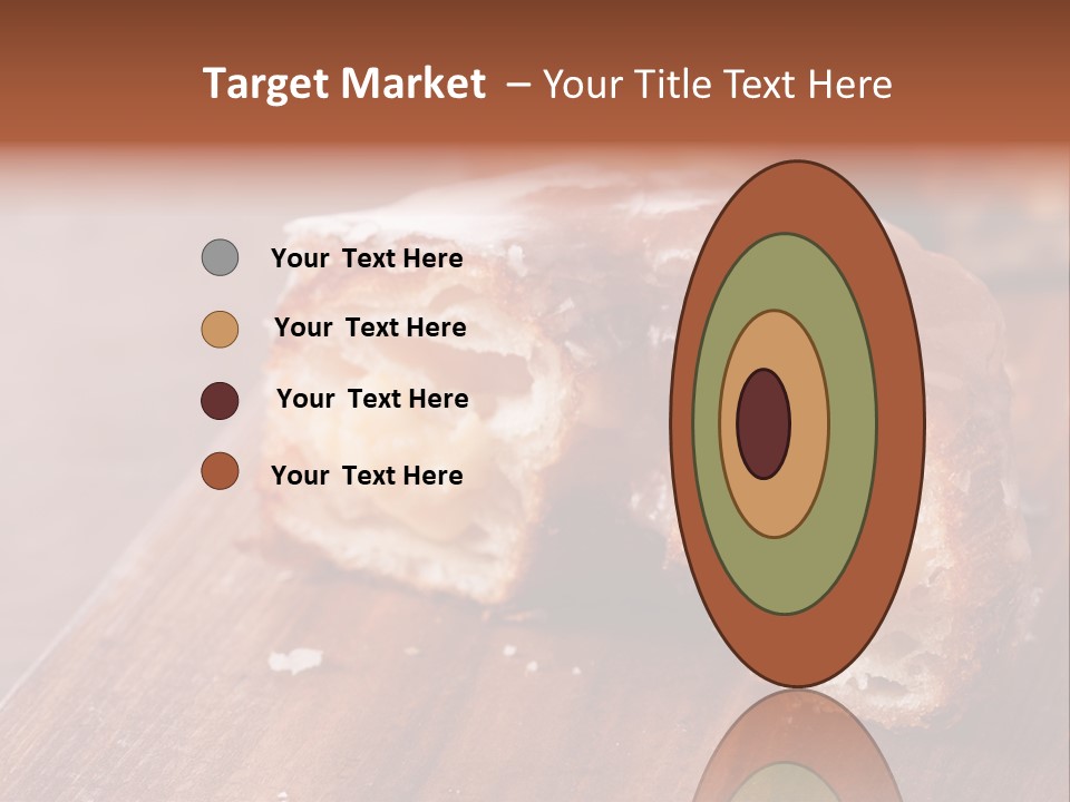 Doughnut Wooden Half PowerPoint Template