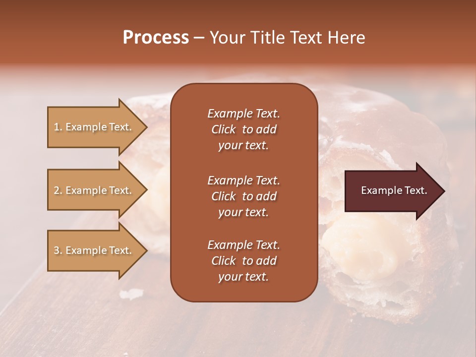 Doughnut Wooden Half PowerPoint Template