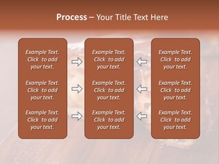 Doughnut Wooden Half PowerPoint Template