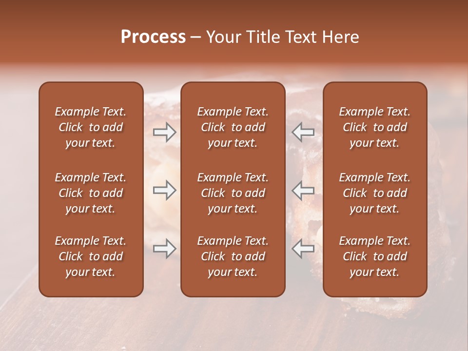 Doughnut Wooden Half PowerPoint Template