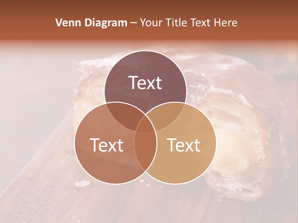 Doughnut Wooden Half PowerPoint Template