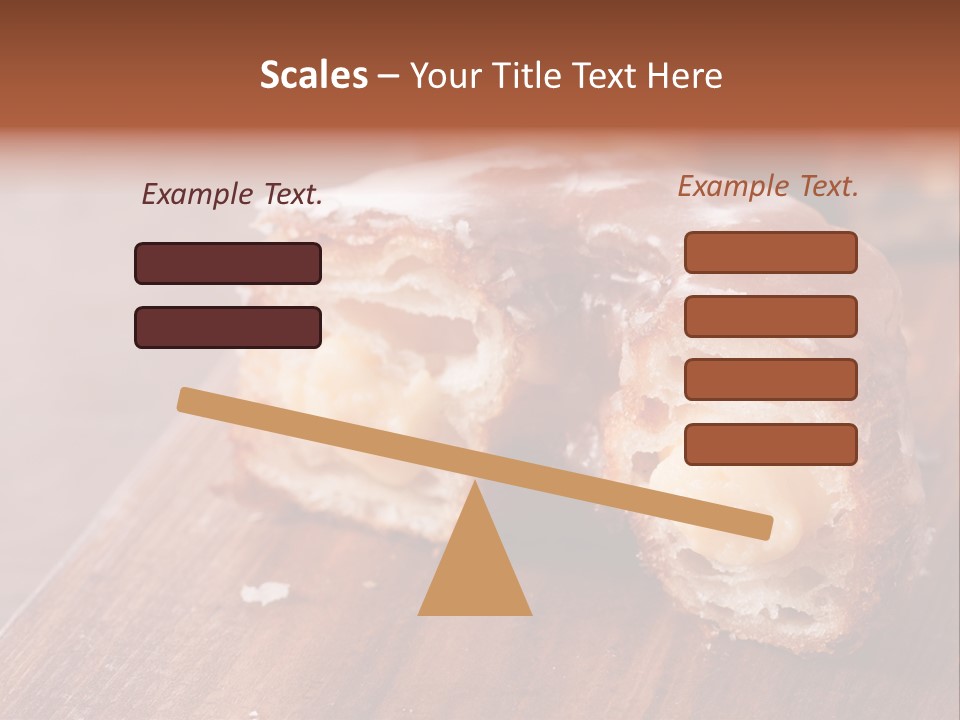 Doughnut Wooden Half PowerPoint Template
