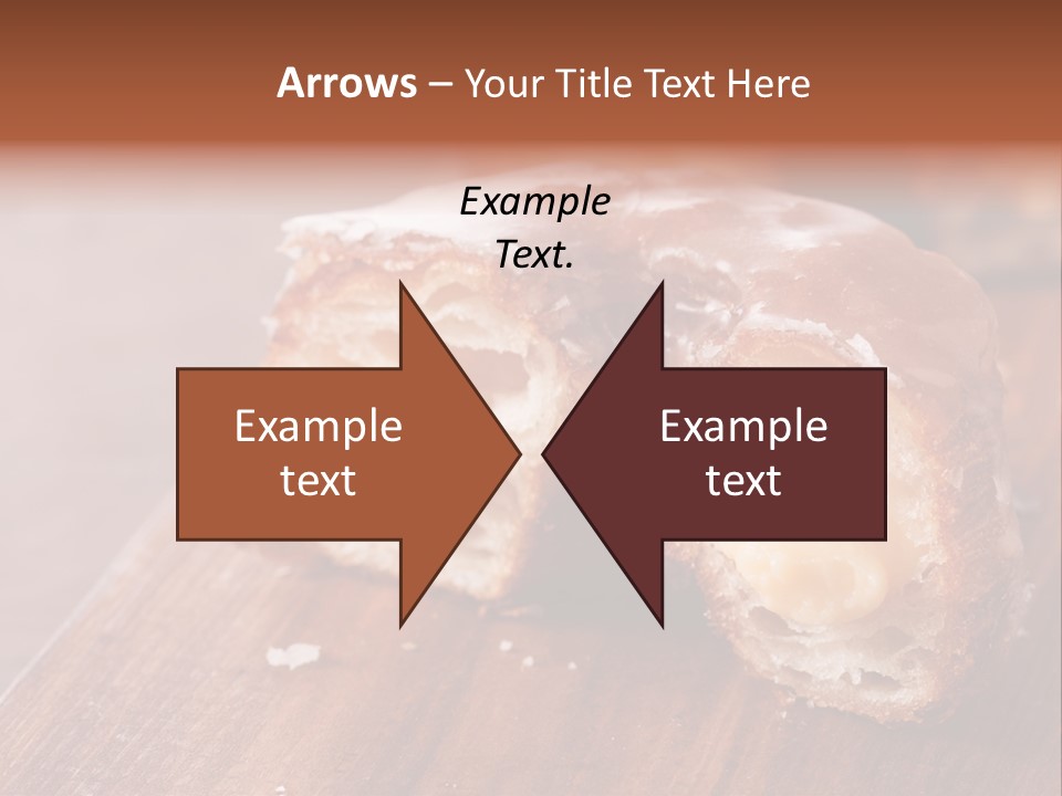 Doughnut Wooden Half PowerPoint Template