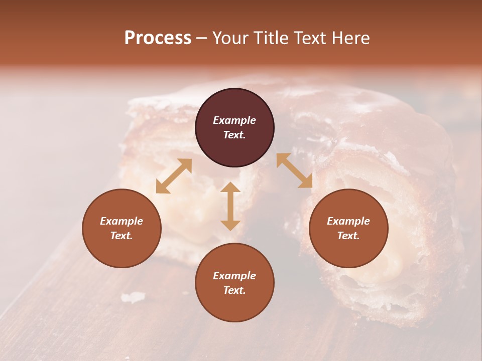 Doughnut Wooden Half PowerPoint Template