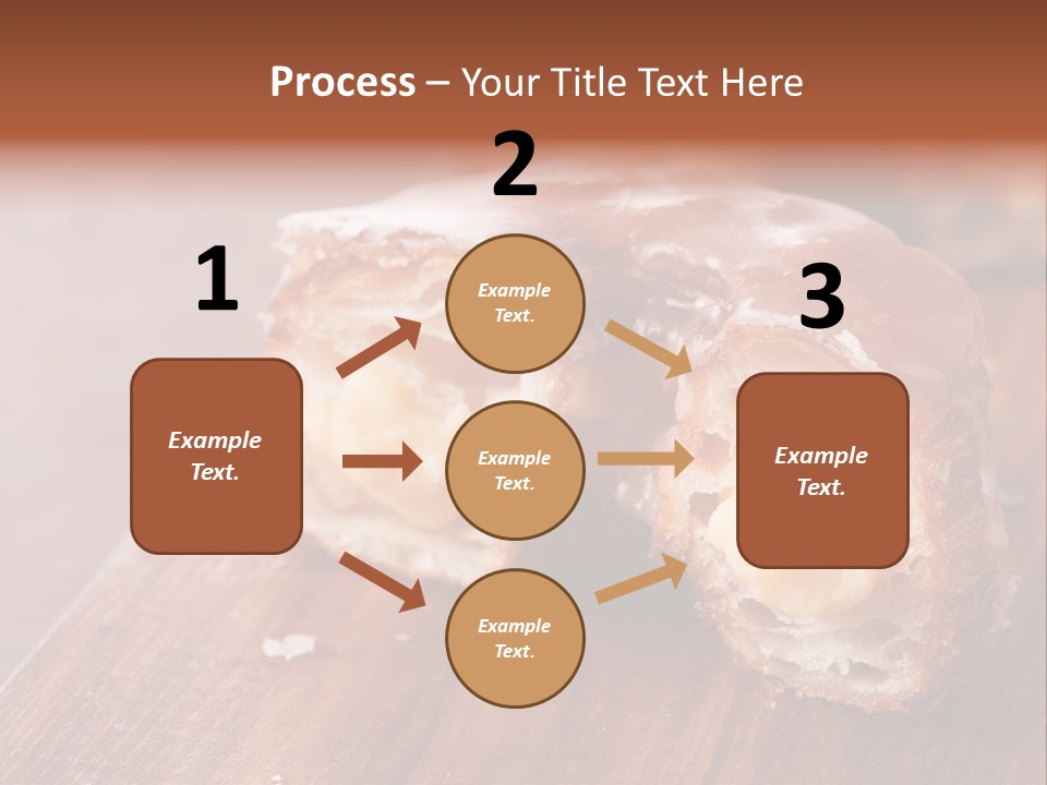 Doughnut Wooden Half PowerPoint Template