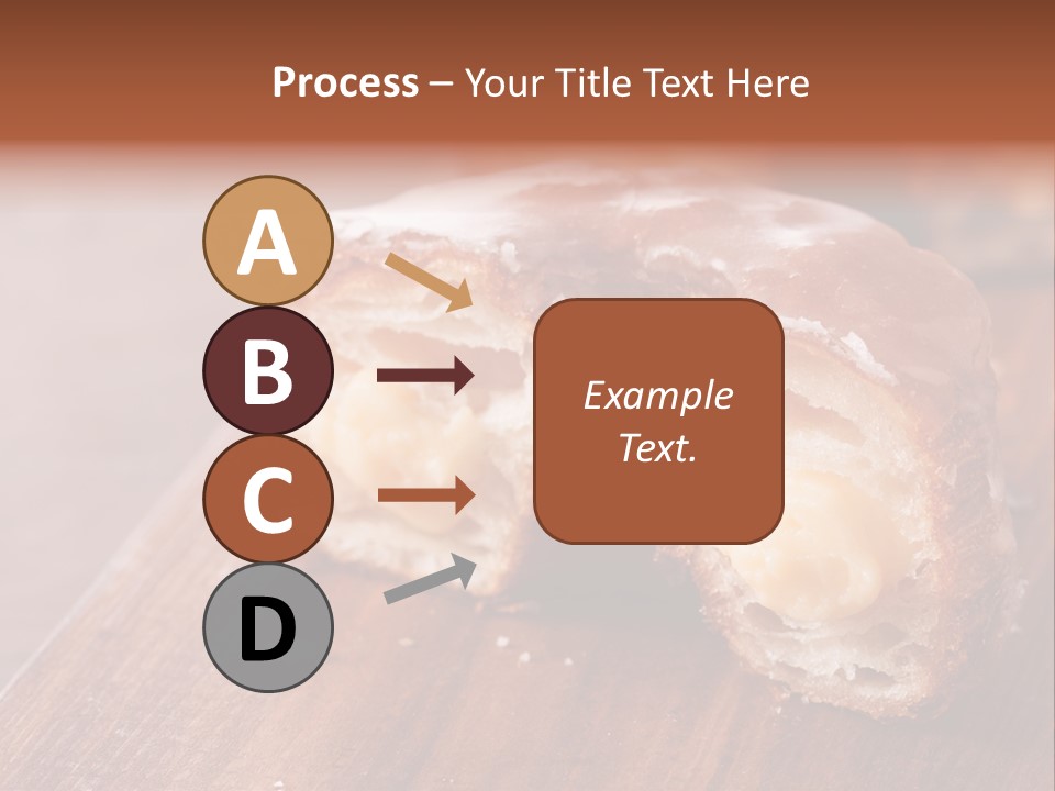 Doughnut Wooden Half PowerPoint Template