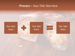 Doughnut Wooden Half PowerPoint Template