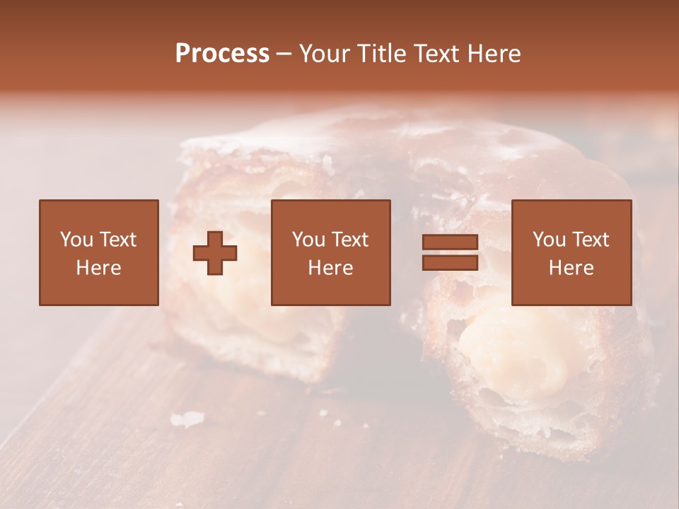 Doughnut Wooden Half PowerPoint Template