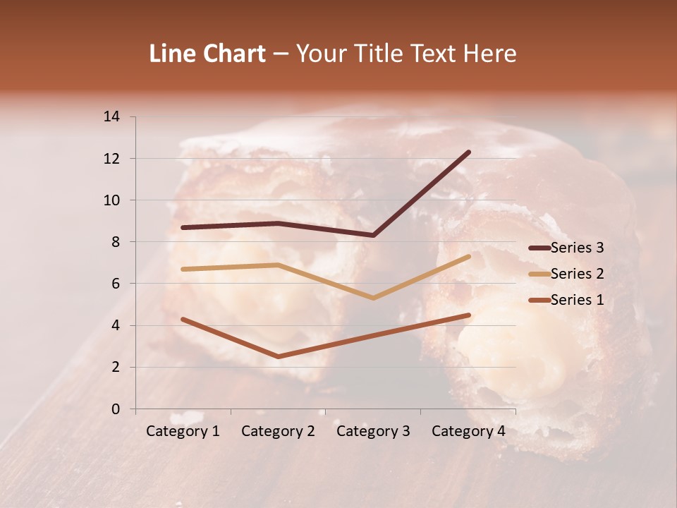 Doughnut Wooden Half PowerPoint Template