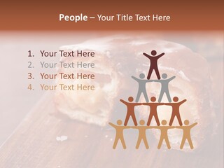 Doughnut Wooden Half PowerPoint Template