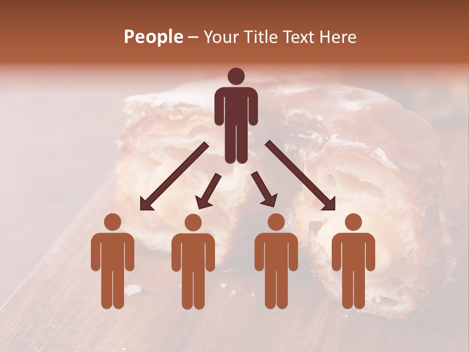 Doughnut Wooden Half PowerPoint Template