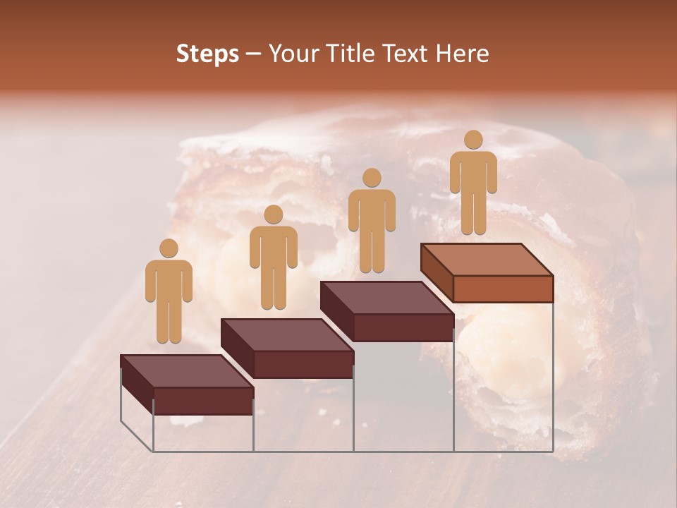 Doughnut Wooden Half PowerPoint Template