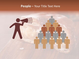 Doughnut Wooden Half PowerPoint Template