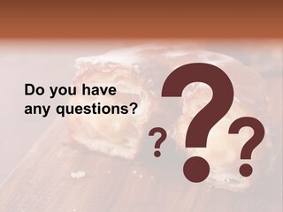 Doughnut Wooden Half PowerPoint Template