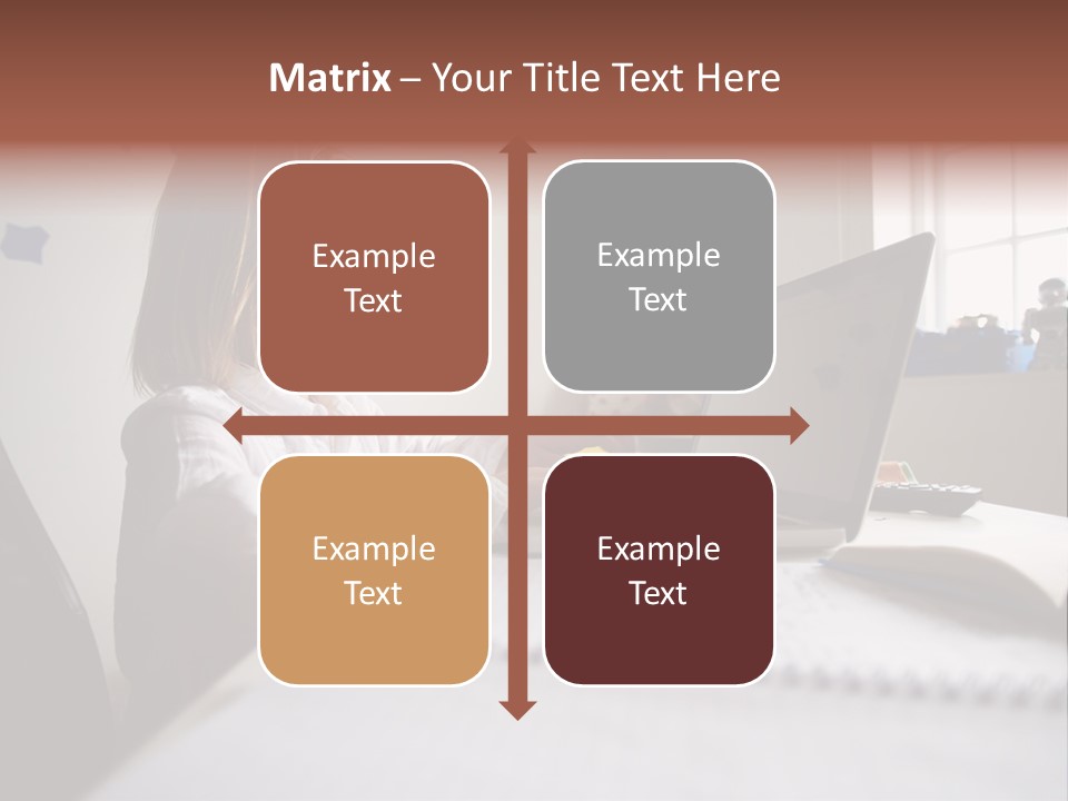 Working Bedroom Person PowerPoint Template