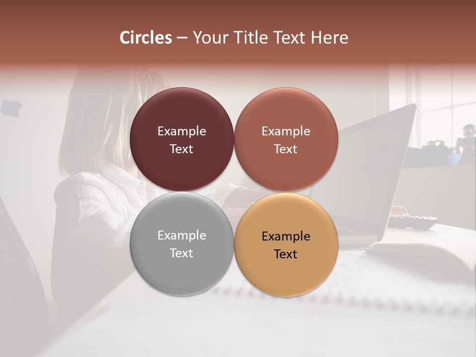 Working Bedroom Person PowerPoint Template