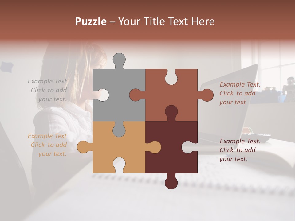 Working Bedroom Person PowerPoint Template