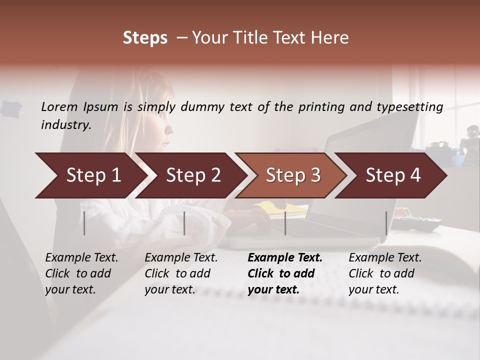 Working Bedroom Person PowerPoint Template