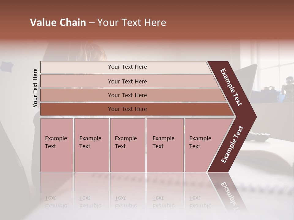 Working Bedroom Person PowerPoint Template