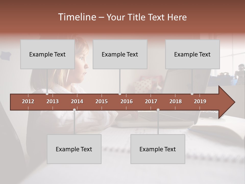 Working Bedroom Person PowerPoint Template