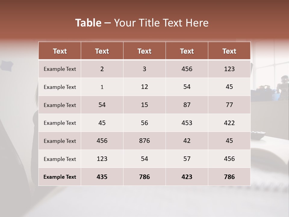 Working Bedroom Person PowerPoint Template