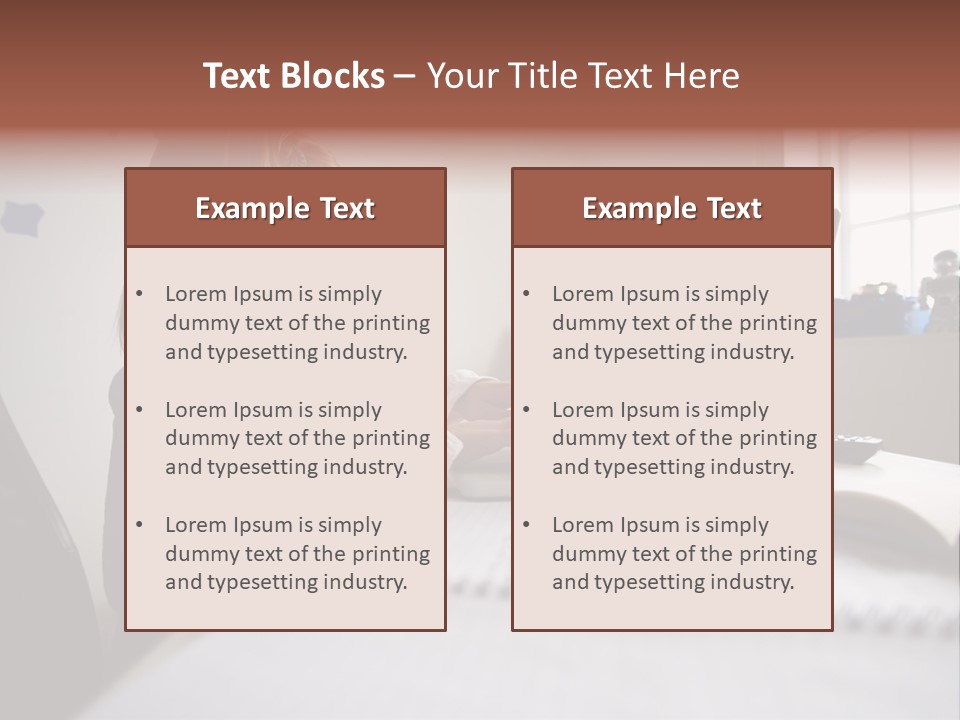 Working Bedroom Person PowerPoint Template
