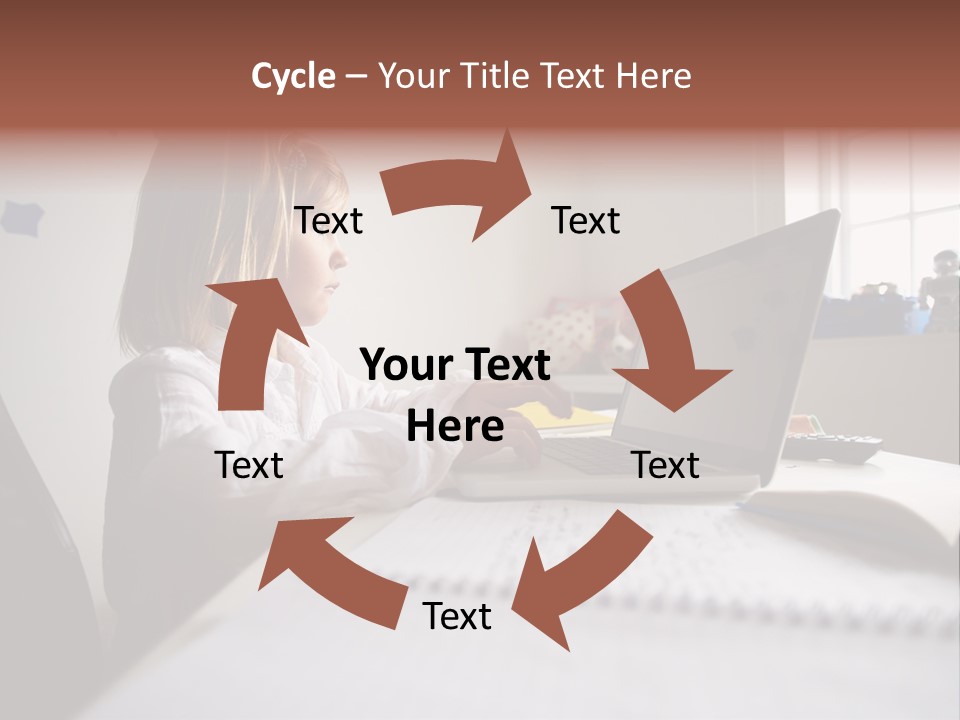 Working Bedroom Person PowerPoint Template