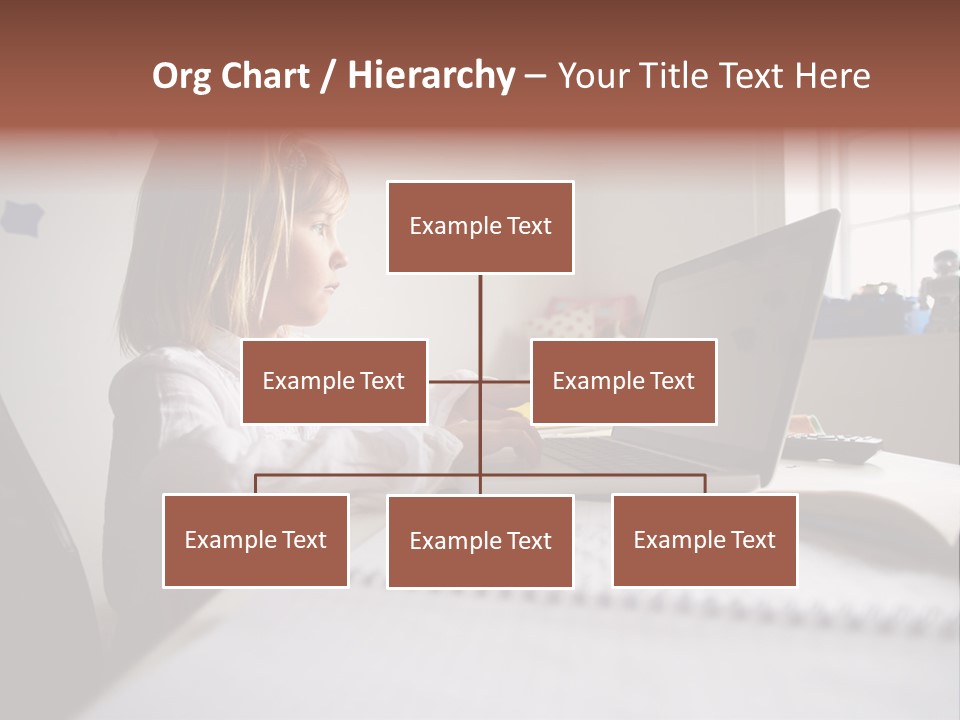 Working Bedroom Person PowerPoint Template