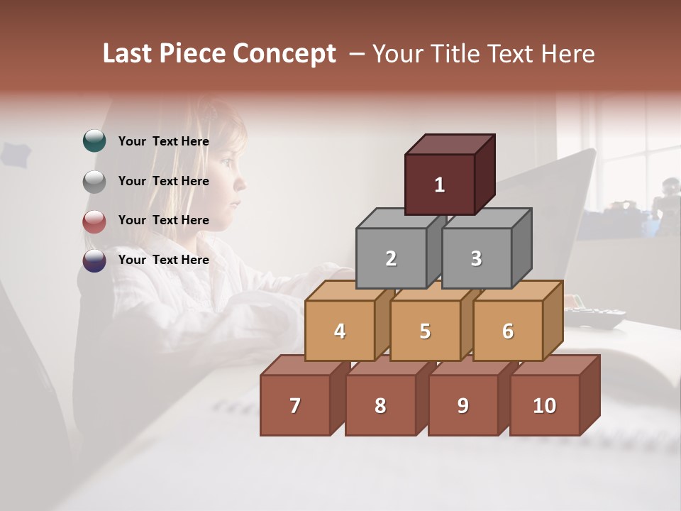 Working Bedroom Person PowerPoint Template