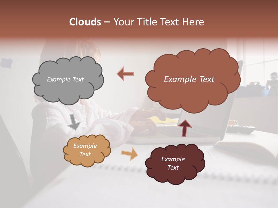 Working Bedroom Person PowerPoint Template