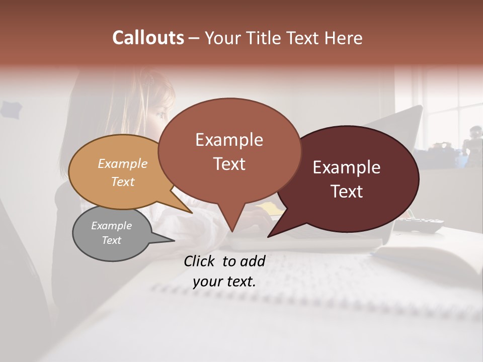 Working Bedroom Person PowerPoint Template